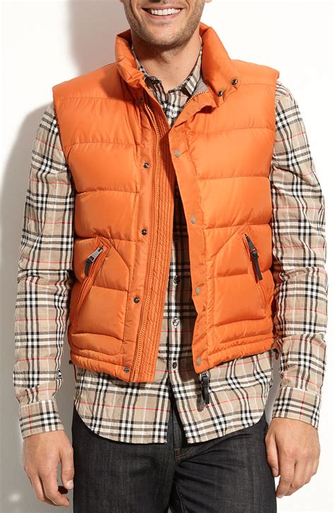 burberry vest orange|burberry vest quilted navy.